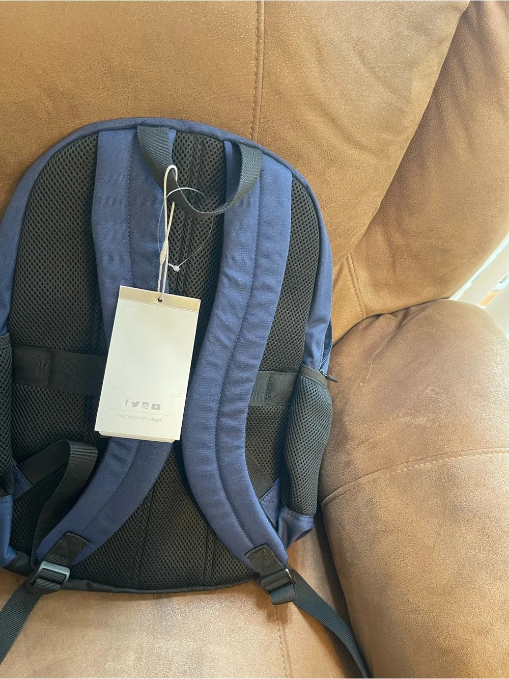 Victorinox Gray Men's Backpack travel gear blue 17”